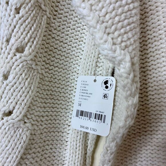 NWT Free People Bell Song Pullover Sweater in color Bones - Picture 10 of 10